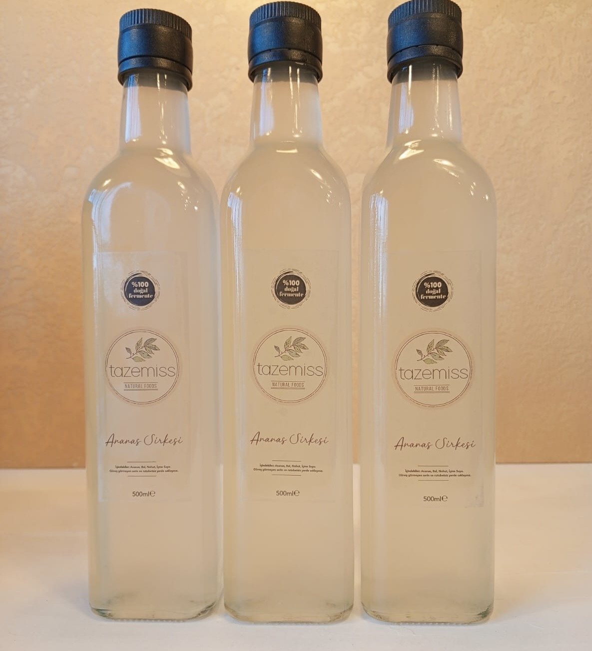 Ananas Sirkesi 1 Aylık Kür (3 şişe)