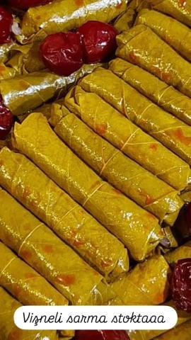 Vişneli Zeytinyağlı Yaprak Sarma 1kg.
