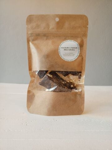 Portakallı ve Bademli Bitter Çikolata 50 gr.