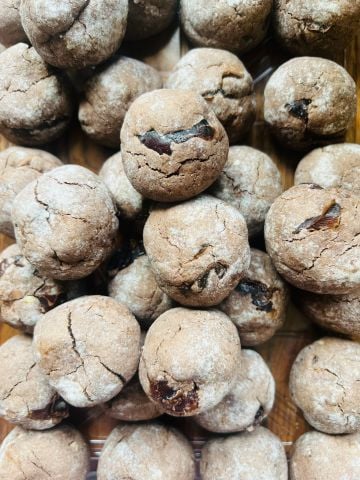 Glutensiz Kakaolu Cevizli Parça Çikolatalı Kurabiye