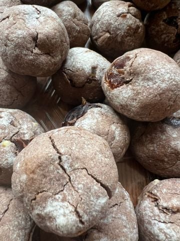 Glutensiz Kakaolu Cevizli Parça Çikolatalı Kurabiye